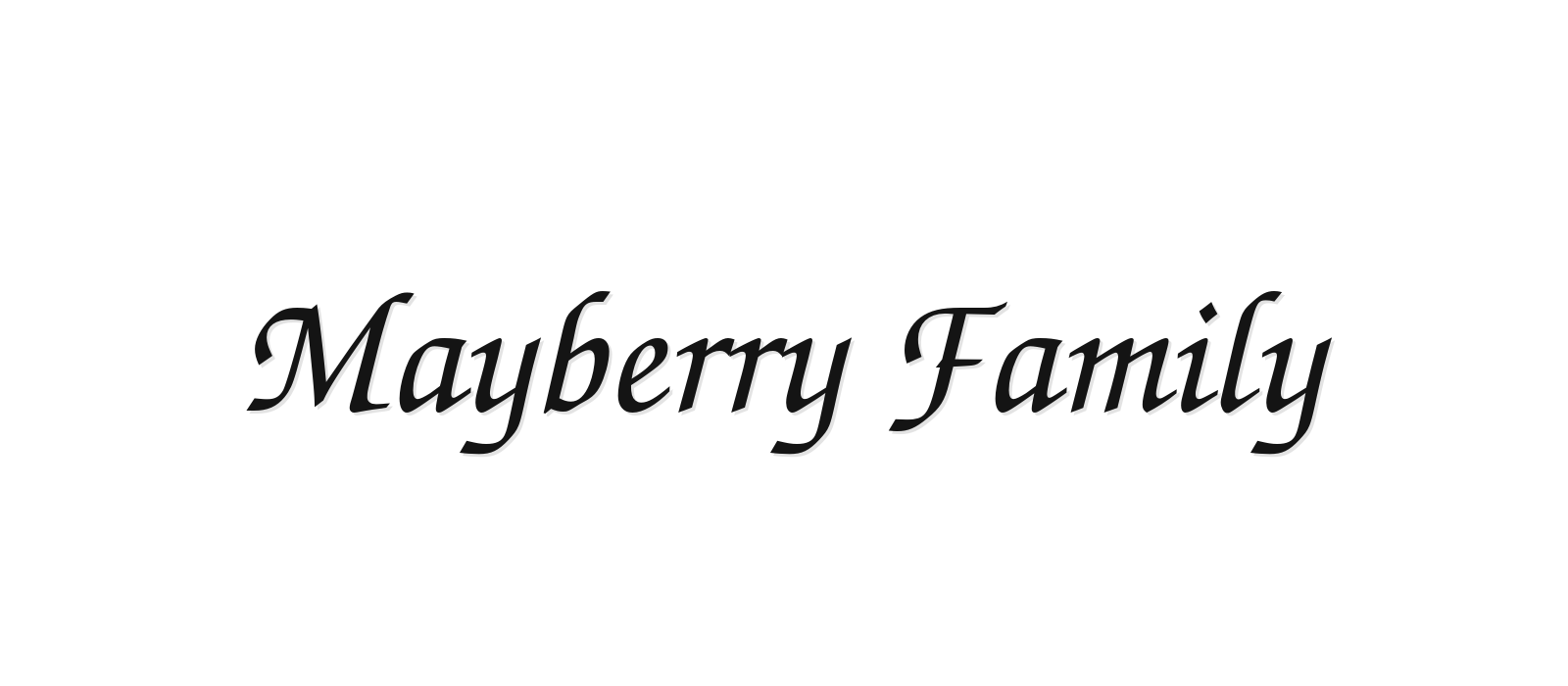 Mayberry Family